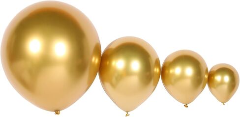 Chrome Metallic Balloons Colorful Latex balloons for Birthday Wedding Shower Graduation Party Decorations (Multicolor) in Saudi Arabia