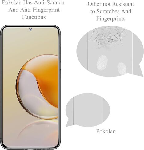 واقي شاشة Pokolan لهاتف Samsung Galaxy S23 5G [3 عبوات] زجاج مقسى، [يدعم قارئ بصمات الأصابع]، صلابة 9H، سهل التركيب in Kuwait