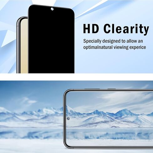 واقي شاشة Pokolan لهاتف Samsung Galaxy S23 5G [3 عبوات] زجاج مقسى، [يدعم قارئ بصمات الأصابع]، صلابة 9H، سهل التركيب in Kuwait