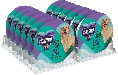 A Strong Heart Turkey Recipe Dog Food Cups, 3.5oz, Pack of 12 in Saudi Arabia