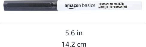 Amazon Basics Ultra Fine Point Permanent Markers, Black, 24-Pack in Saudi Arabia