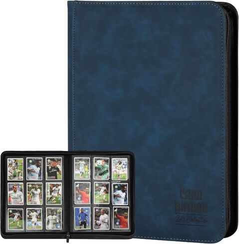 Trading Card Binder, Premium 9 Pocket Double Sided 540 Pocket PU Card Collection Binder, Collectible Trading Card Albums for MTG, TCG, Sport Card, Game Cards (Gray) in Kuwait