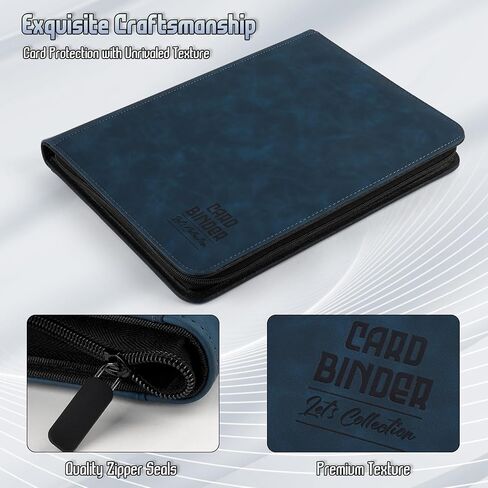 Trading Card Binder, Premium 9 Pocket Double Sided 540 Pocket PU Card Collection Binder, Collectible Trading Card Albums for MTG, TCG, Sport Card, Game Cards (Gray) in Kuwait