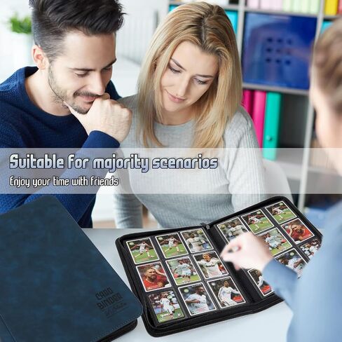 Trading Card Binder, Premium 9 Pocket Double Sided 540 Pocket PU Card Collection Binder, Collectible Trading Card Albums for MTG, TCG, Sport Card, Game Cards (Gray) in Kuwait