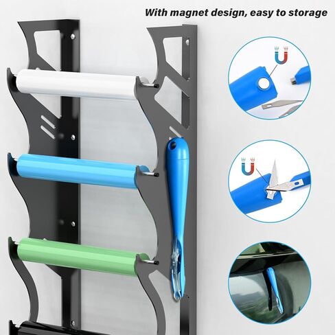 Gomake ورق التغليف القاطع 2PCS هدية التفاف القاطع مع صندوق تخزين شفرة، أداة قطع لفة ورق التغليف المغناطيسي لعيد الميلاد / عيد الميلاد ورقة تغليف ورقة لفة دعم ورقة القاطع الأزرق in Kuwait