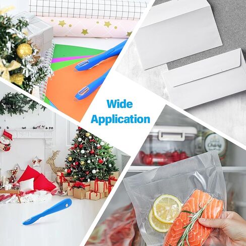 Gomake ورق التغليف القاطع 2PCS هدية التفاف القاطع مع صندوق تخزين شفرة، أداة قطع لفة ورق التغليف المغناطيسي لعيد الميلاد / عيد الميلاد ورقة تغليف ورقة لفة دعم ورقة القاطع الأزرق in Kuwait