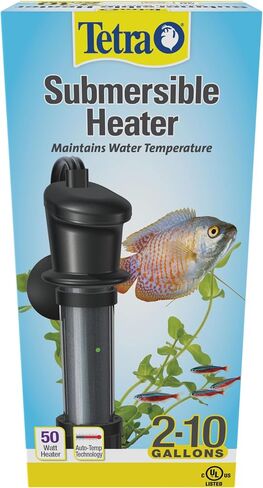 سخان مائي غاطس من تيترا HT مزود بمنظم حرارة إلكتروني، 50 وات، 2-10 جالون in Kuwait