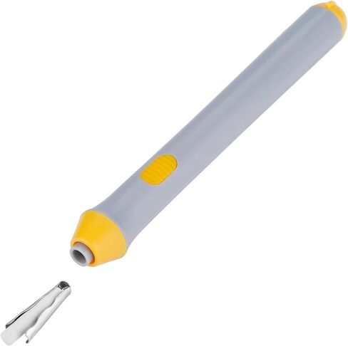 Yctze Battery Operated Electric Pencil Eraser with 22 Extra Refills, Vibrating Zigzag Eraser Pen, Ideal for Precision and Detailed Erasing (White) in Saudi Arabia