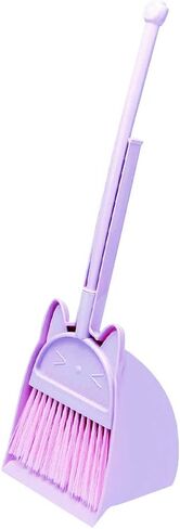 Mini Broom with Dustpan for Boy I Kids Small Cleaning Set Combo Pretend Play I Toddler Kitchen Dress Up Toys–Frog Green in Kuwait