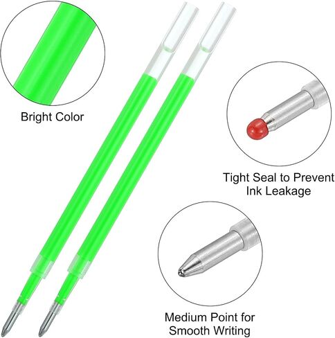 PATIKIL Gel Pen Refills, 24 Pcs 0.8mm Medium Point Neon Coloring Gel Ink Pen Replace Refills for Retractable Click Pens Writing Drawing Doodling Office Study Classroom Supplies, Purple in Saudi Arabia