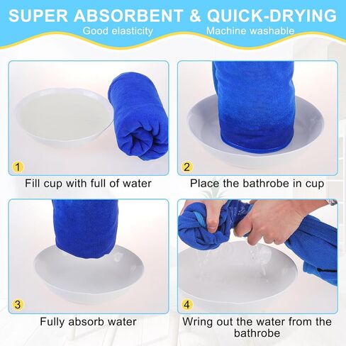 BEAUTYZOO Dog Bathrobe,Dog Drying Coat,Fast Drying Super Absorbent Dog Bath Robe,Adjustable Belly Strap Dog Towels for Drying Dogs Medium Large,Microfibre Soft Dog Robes for After Bath,Rubber Duck XL in Saudi Arabia