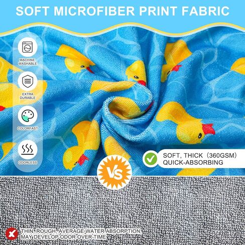 BEAUTYZOO Dog Bathrobe,Dog Drying Coat,Fast Drying Super Absorbent Dog Bath Robe,Adjustable Belly Strap Dog Towels for Drying Dogs Medium Large,Microfibre Soft Dog Robes for After Bath,Rubber Duck XL in Saudi Arabia