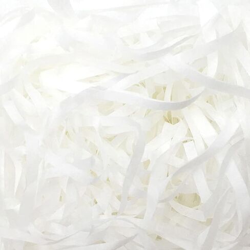 ZHODR Cut Paper Shred Filler for Gift Boxes,8 oz (1/2 lb) Easter Basket Filler, Filler for Wrapping Gifts, Crafting Activities, Display Merchandise, Weight and Many Color Options(white) in Saudi Arabia