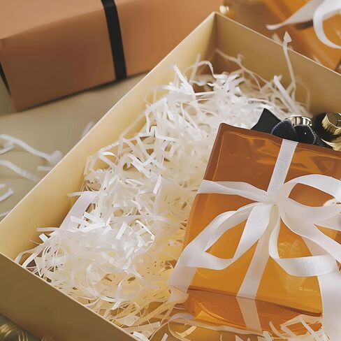 1/2 LB White Crinkle Cut Paper Shred Filler, Shredded Paper for Gift Baskets, Crinkle Paper for Gift Packaging in Saudi Arabia