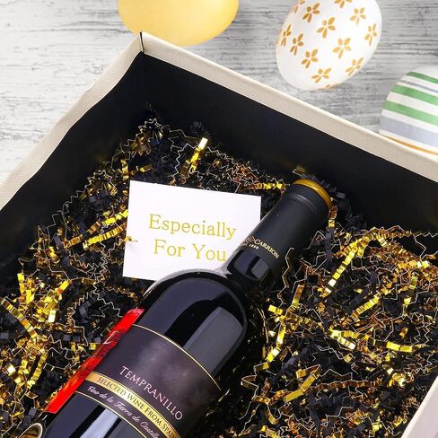 Uptotop 5oz Crinkle Cut Paper Shred Filler for Gift Wrapping Basket Filling, Birthday, Christmas, Thanksgiving, Wedding, Mother's Day (Diamond White) in Kuwait