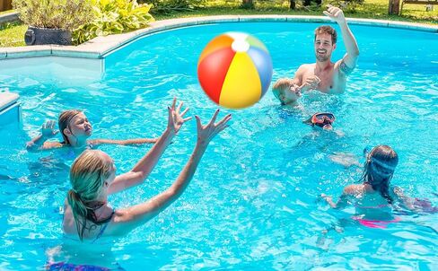 90shine 7PCS Luau Pool Floats: Hawaiian Swimming Rings with 13.5" Beach Balls - Inflatable Tubes Floaties Toys for Kids Adults in Saudi Arabia