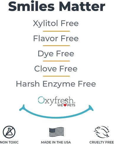 Oxyfresh Premium Dog & Cat Dental Gel Toothpaste - Best Teeth Cleaning Gel Helps Fight Plaque, Tartar and Freshen Bad Dog & Cat Breath - Best Pet Dental Care Toothpaste Gel - 4oz in Kuwait