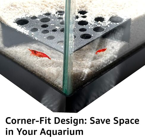 CTWPets Half Shrimp Breeding Protector | Shrimp Breeding Cave Aquarium Tunnel (Black, 2 Pack) in Kuwait