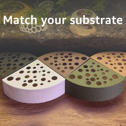 CTWPets Half Shrimp Breeding Protector | Shrimp Breeding Cave Aquarium Tunnel (Black, 2 Pack) in Kuwait