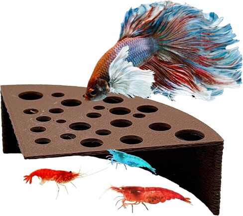 CTWPets Half Shrimp Breeding Protector | Shrimp Breeding Cave Aquarium Tunnel (Black, 2 Pack) in Kuwait