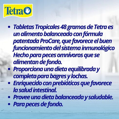Tetra TetraMin Tropical Tablets 1.69 Ounces, Nutritionally Balanced Fish Food For Bottom Feeders in Saudi Arabia
