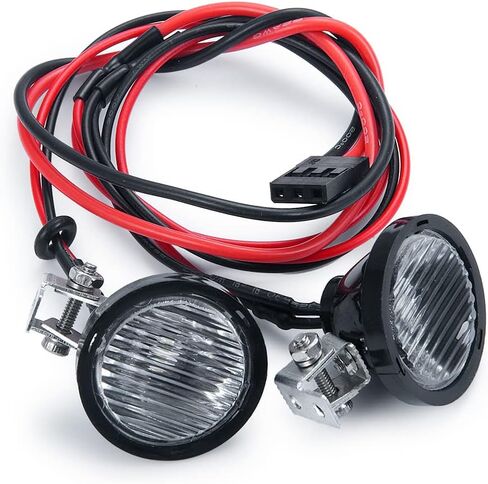 2 قطعة RC سقف ضوء المصباح الأضواء ل 1/10 مقياس محوري TRX4 TRX6 SCX10 90046 Redact Gen8 RC الزاحف عربات التي تجرها الدواب شاحنة ، مستديرة in Saudi Arabia