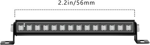 RC Light Bar 8 Light Modes Roof Lamp 56mm for 1/24 AXIAL SCX24 C10 JLU Gladiator Deadbolt Upgrade Parts in Kuwait