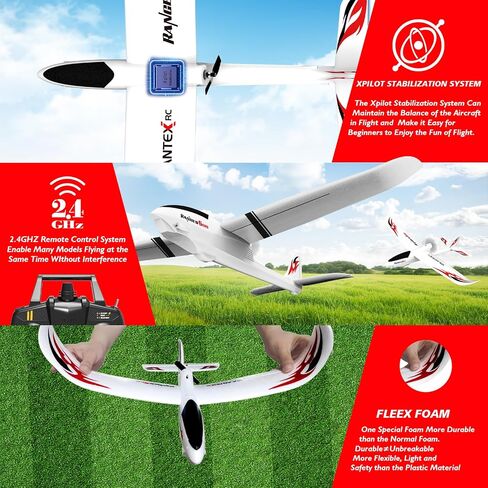 28℃ RC Plane Ranger600 3 Channel RC Airplane Glider Ready to Fly, 2.4GHz 23.62" Wingspan Remote Control Plane with Xpilot Stabilizer,One-Key U-Turn Easy Control for Adults &Kids (76102) in Kuwait