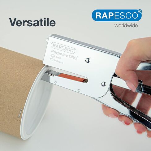 Rapesco R81000A3 Porpoise Staple Plier, 45 Sheet Capacity, Chrome in Saudi Arabia