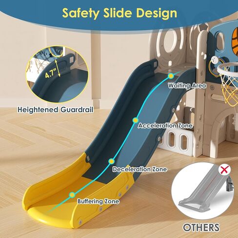 BIERUM 9 in 1 Toddler Slide, Baby Slide for Toddlers Age 1-3 Outdoor Indoor in Saudi Arabia