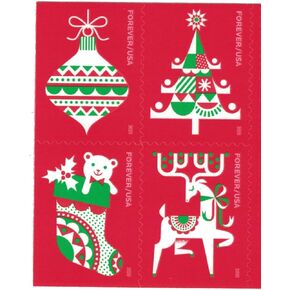 USPS Forever Stamps Holiday Delights - Book of 20 Postage Stamps