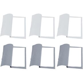 6 قطع من قماش تنظيف المجوهرات الفضية، قماش تلميع فضي، 7.87 × 7.87 بوصة، قماش تنظيف مجوهرات كبير مزدوج الجانب، متعدد الطبقات من القطن والفضة والذهب والبلاتين ملحقات تنظيف المجوهرات in Kuwait