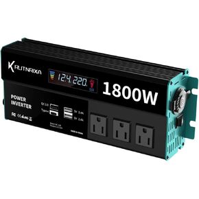 Power Inverters 400W 12V DC to 110V AC Converter for Vehicles 2 USB Ports Car Charger Adapter with a Cigarette Lighter Ports Plug Outlet, Power Inversor