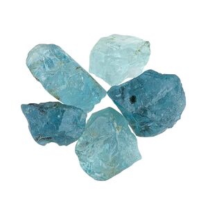 5pcs Natural Raw Blue Aquamarine Gemstones, Wholesale Stones, Chakra Healing Crystals, Bulk Rough Stones, Loose Supply, DIY-Jewelry Making, Wire Wrapping, March Birthstone