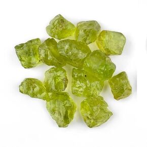 InfinityGemsArt 30 carats Natural Raw Peridot Crystal Gemstone, Chakra Crystal, Rough Crystals Gemstone, August Birthstone Crystal for Jewelry Making Supplies, DIY Crafts, Loose Gemstones