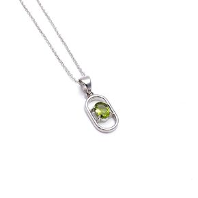 Natural Red Garnet Gemstone Brilliant Oval Dainty Pendant Necklace, Zodiac, January Birthstone, Healing Crystals Women Jewelry in 925 Sterling Silver Chain 18 inch, 100% Real Stone