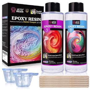 LET'S RESIN Epoxy Resin Kit,1 Gallon Bubble Free & Crystal Clear Epoxy Resin for Table Top, Casting, DIY, Art, Molds,Jewelry