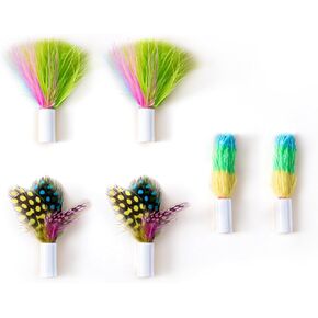 Potaroma Cat Toys 3in1 Automatic Interactive Kitten Toy, Fluttering Butterfly, Moving Ambush Feather, Track Balls, 6 Feather Replacements
