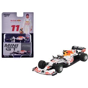 Racing RB16B #11 Sergio Perez 3rd Place Turkish GP (2021) Limited Edition 1/64 Diecast Model Car by Mini GT MGT00679