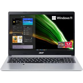 ايسر لابتوب اسباير 5 A515-45-R8K1 رفيع بشاشة 15.6 انش FHD IPS ومعالج AMD رايزن 7 5700U ثماني النواة وبطاقة رسومات AMD راديون و8GB DDR4 و512GB NVMe SSD وواي فاي 6 وكيبورد باضاءة خلفية وويندوز 11 هوم in Saudi Arabia