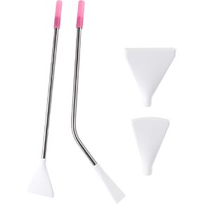 Stainless Steel Straw Blow Nozzles Set for Acrylic Paint Pouring Tools, Pour Painting Supplies for Fluid Art Bloom and Dutch Pour Techniques 4 Set