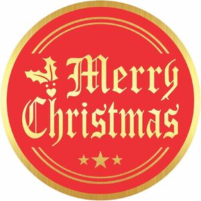 PARTH IMPEX Snowflake Stickers - (Pack of 120) 2" Large Round Gold Foil Stamping Labels for Christmas Holiday Cards Gift Envelope Seals Boxes