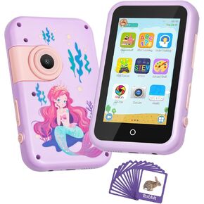 Kids Smart Phone Toy for Girls Boys 3 4 5 6 7 8 9 Years Old, Touchscreen Kids Play Cell Phone with Camera, Learning, Music Player, Puzzle Game for Christmas Birthday(Build in 8GB Memory)