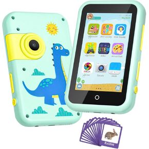 Kids Smart Phone Toy for Girls Boys 3 4 5 6 7 8 9 Years Old, Touchscreen Kids Play Cell Phone with Camera, Learning, Music Player, Puzzle Game for Christmas Birthday(Build in 8GB Memory)