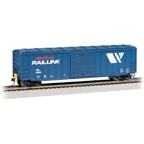 Bachmann Trains - 50' Outside Braced Box Car with Flashing End of Train Device - Montana Rail Link #20090 - HO Scale