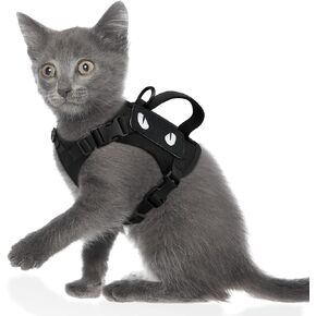 cat Vest Harness Walking Escape Proof Easy Control Handle for Small Large Kitten Puppy Vest Adjustable Comfort no Pull Outdoor All Weather air mesh Harness XXS xs