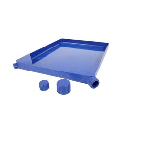 Xanter Blue Plastic Funnel Tray (8 1/2 x 6 1/4 x 1/2 inches) Great for Crafting Projects