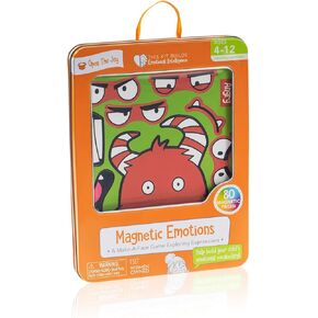 Open The Joy's Magnetic Emotions Playset: Explore, Learn, and Express Feelings with Mix and Match Magnetic Characters and Expressive Faces - Ages 4 and Up