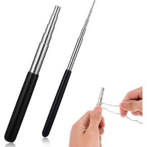 2 Pack Coil Jig Tool Set, Stainless Steel Micro 1.5mm-10mm Wire Looping Winding Rod, Wire Looping Wrapping Step Mandrel, 10 Sizes Round Multi Jump Ring Mandrel Wire Looping Rods Forming Rings Tool