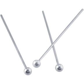 20pcs Adabele Real 1/20 14K Gold Filled 25.4mm/1 Inch Ball Head Pins Headpin (Wire 24 Gauge/0.5mm) for Jewelry Making JK7-D25